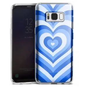 Coque Coeur Bleu Ocean pour smartphone Samsung Galaxy S8 en Silicone