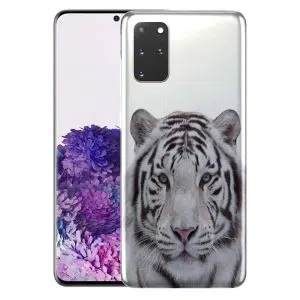 Coque Silicone Samsung Galaxy S20 Tigre Blanc Royal