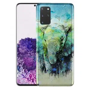 Coque Silicone Samsung Galaxy S20 Watercolor Elephant