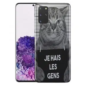 Coque Silicone Samsung Galaxy S20 I Hate People Cat Jail