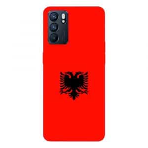 Coque drapeau Albanais pour Oppo Reno 6 5g en Silicone