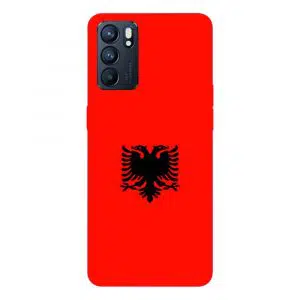 Coque drapeau Albanais pour Oppo Reno 6 5g en Silicone