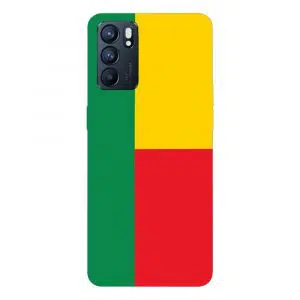 Coque drapeau Beninois pour Oppo Reno 6 5g en Silicone