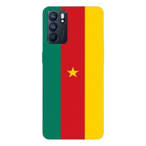 Coque drapeau Camerounais pour Oppo Reno 6 5g en Silicone