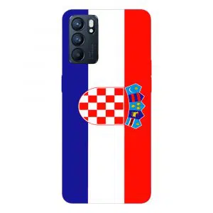 Coque drapeau Croate pour Oppo Reno 6 5g en Silicone