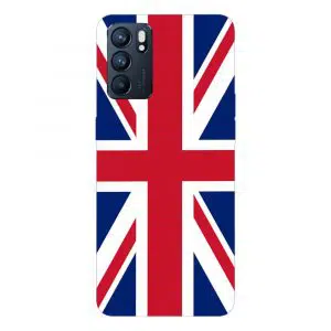 Coque drapeau Anglais pour Oppo Reno 6 5g en Silicone