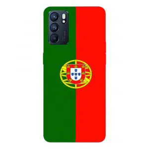 Coque drapeau Portugais pour Oppo Reno 6 5g en Silicone