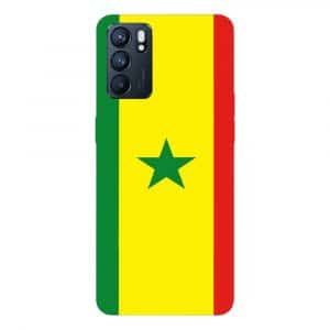 Coque drapeau Senegalais pour Oppo Reno 6 5g en Silicone