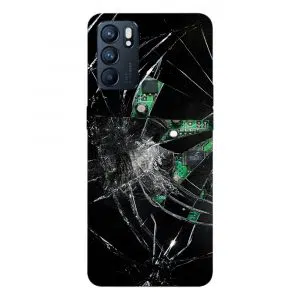 Coque pour Oppo Reno 6 5G pas cher motif Broken Phone