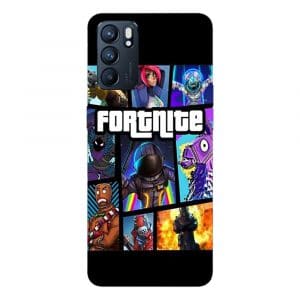 Coque smartphone Oppo Reno 6 5G personnalisée Jeux video Fortnite