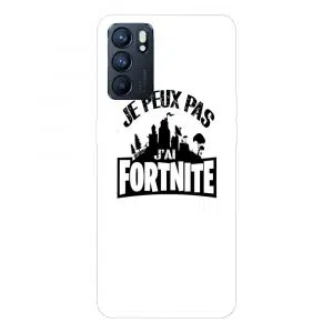 Coque pour Oppo Reno 6 5G pas cher motif I Can't I have Fortnite