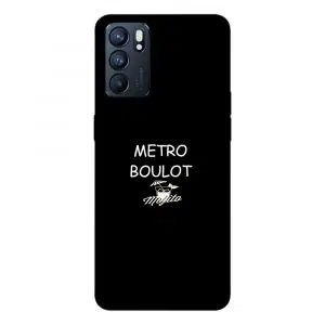 Coque pour Oppo Reno 6 5G pas cher motif Metro Boulot Mojito