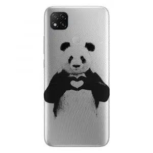 Coque portable Xiaomi Redmi 9c personnalisée panda love