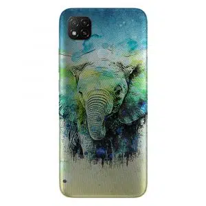 Coque portable Xiaomi Redmi 9c personnalisée Watercolor Elephant