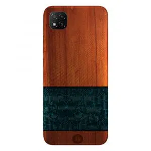 Coque portable Xiaomi Redmi 9c natural wood bamboo
