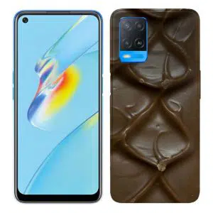 Coque portable Oppo A54, A74 motif barre de chocolat