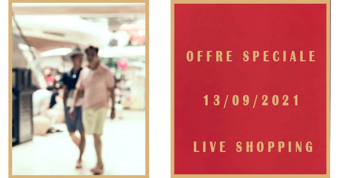 Vente spéciale 13 Septembre 2021 Live Shopping instagram