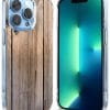Coque Silicone iPhone 13 Collection texture Bois Planche