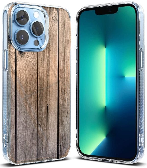 Coque Silicone iPhone 13 Collection texture Bois Planche
