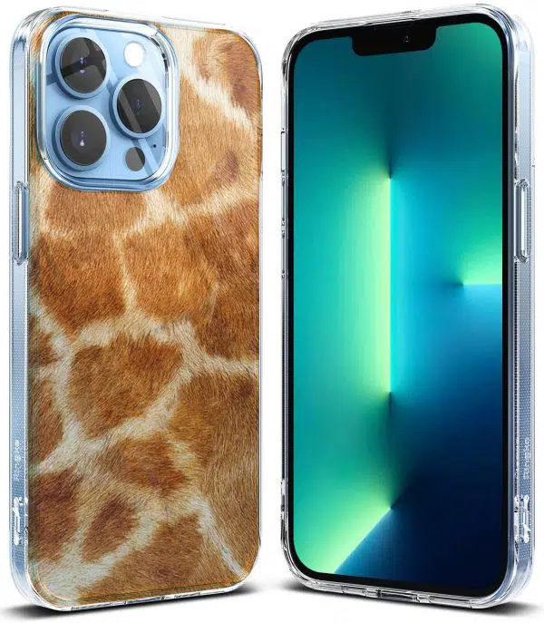 Coque Silicone iPhone 13 Collection texture Peau de Girafe