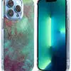 Coque Silicone iPhone 13 Collection texture Marbre Vert