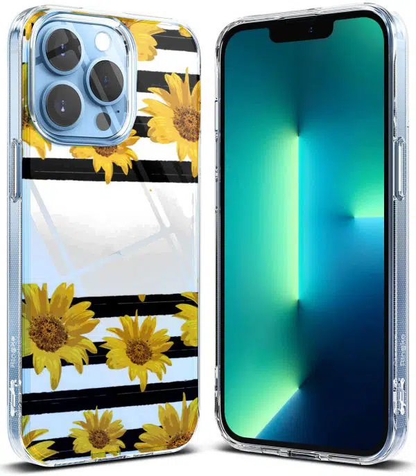 Coque iPhone 13 Sunflower en silicone