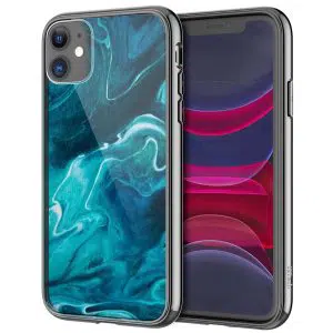 Coque Marble Blue Gravity iPhone 13 Collection texture