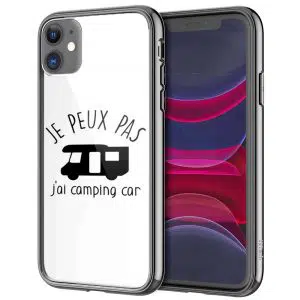 Coque je peux pas j'ai Camping Car en Plexi iPhone 13 Collection Vehicule