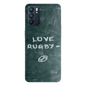Coque Love Rugby pour Téléphone Oppo Reno6 5G
