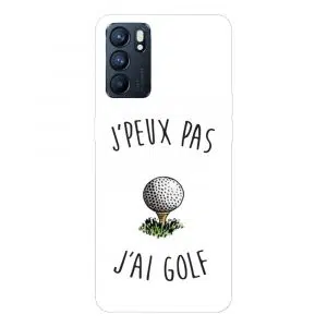 Coque Je peux pas j'ai Golf pour Téléphone Oppo Reno6 5G