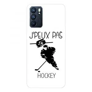 Coque Je peux pas j'ai Hockey pour Téléphone Oppo Reno6 5G