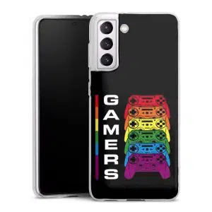 Coque Gamers Watercolor pour téléphone Samsung Galaxy S21
