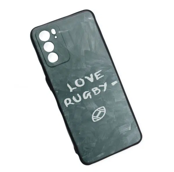 Coque Silicone Love Rugby pour Téléphone Oppo Reno6 5G
