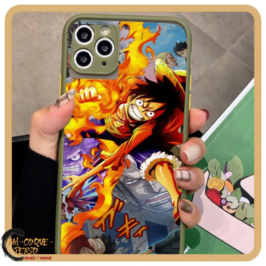 Protection verre trempé One Piece Luffy Attack