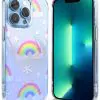 Coque Silicone Joyeux Pastel Rainbows pour iPhone, Samsung, Huawi, Oppo, Xiaomi