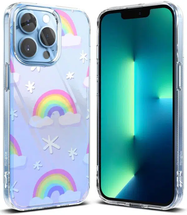 Coque Silicone Joyeux Pastel Rainbows pour iPhone, Samsung, Huawi, Oppo, Xiaomi