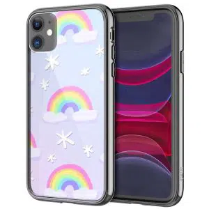 Coque smartphone Joyeux Pastel Rainbows pour iPhone, Samsung, Huawi, Oppo, Xiaomi