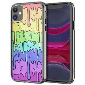 Coque Pastel Kawaii Melting rainbow design pour iPhone, Samsung, Huawi, Oppo, Xiaomi