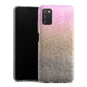 Coque Samsung Galaxy A03s pink glitter Way