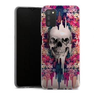 Coque portable Samsung Galaxy A03S personnalisée Skull