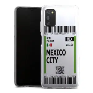 Coque Silicone Boarding pass MEX pour Samsung Galaxy A03S