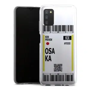 Coque Silicone Boarding pass KIX pour Samsung Galaxy A03S