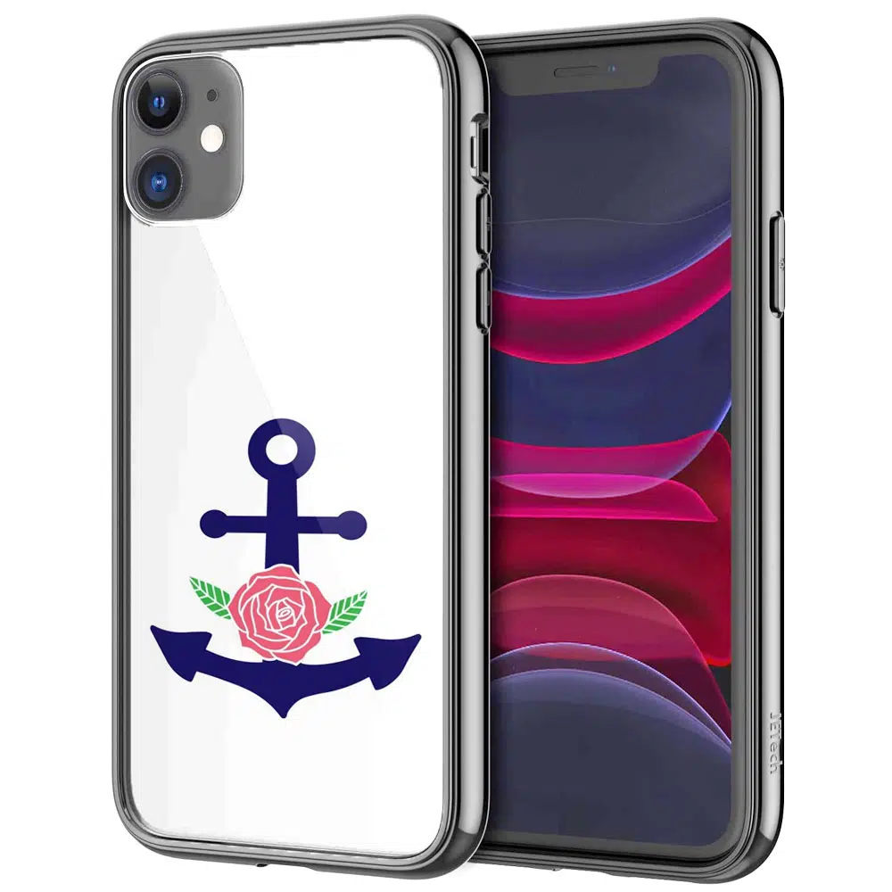 Coque Samsung Galaxy A40 Silicone liquide Bleu Marine + 2 Vitres