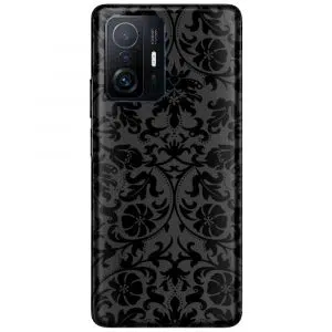 Coque Xiaomi 11T 5G / Pro dammassé florale noire