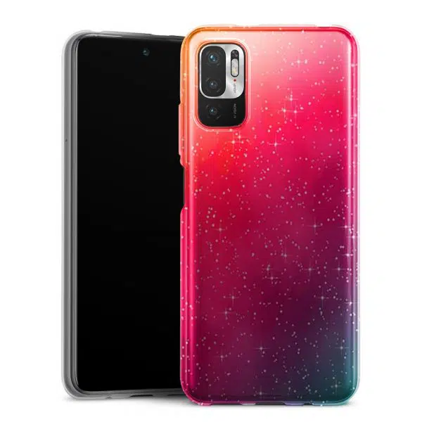 Coque en silicone Xiaomi Redmi Note 10 5G colorfull galaxy