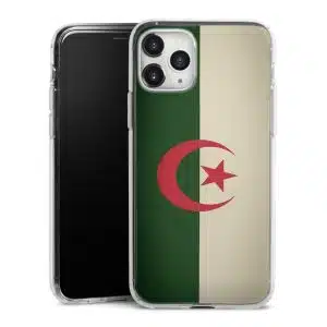 Coque iPhone 11 Pro, Pro Max Drapeau Algerien Vintage