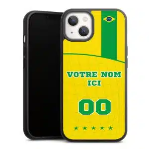 Coque Telephone Maillot Foot Bresil a personnaliser