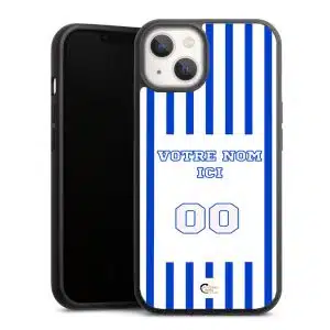 Coque Maillot Foot Auxerre pour iPhone, Samsung, Huawei, Oppo et Xiaomi personnalisable