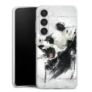 Coque Samsung S23 Angry Panda, Collection Animaux Panda Furieux