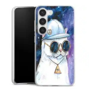 Coque Samsung S23 Chat Hipster, Collection Animaux
